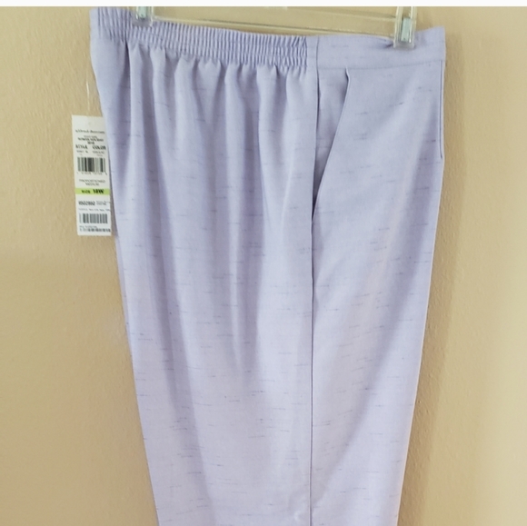 Alfred Dunner lilac slacks NWT, size 18W - Picture 5 of 6